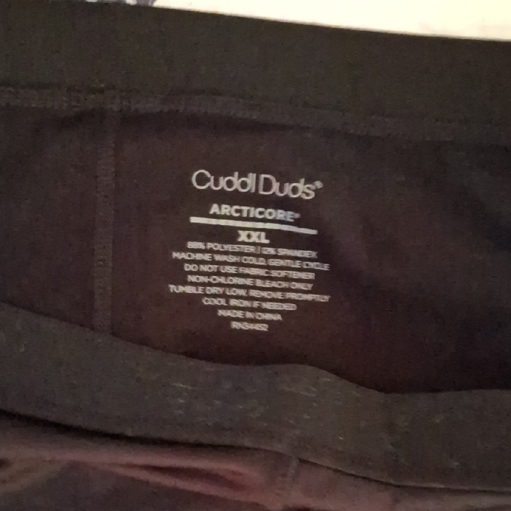 Cuddl Duds Arcticore XXL Black Insulated Leggings